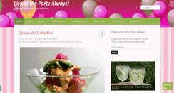 Desktop Screenshot of lifeofthepartyalways.com